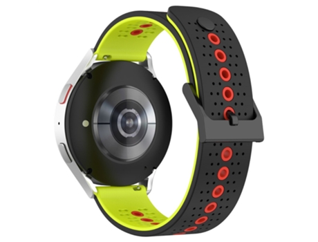 Correa de Silicona respirable para Suunto 9 Peak/5 - negro/verde/rojo