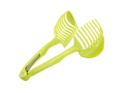 Tabla De Cortar Auxiliar Portátil Para Rebanar Tomates, Limones Y Verduras Redondas - Utensilio De Cocina