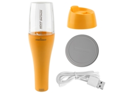 Licuadora portátil de 350 ml con carga USB para jugos y batidos (amarilla)
