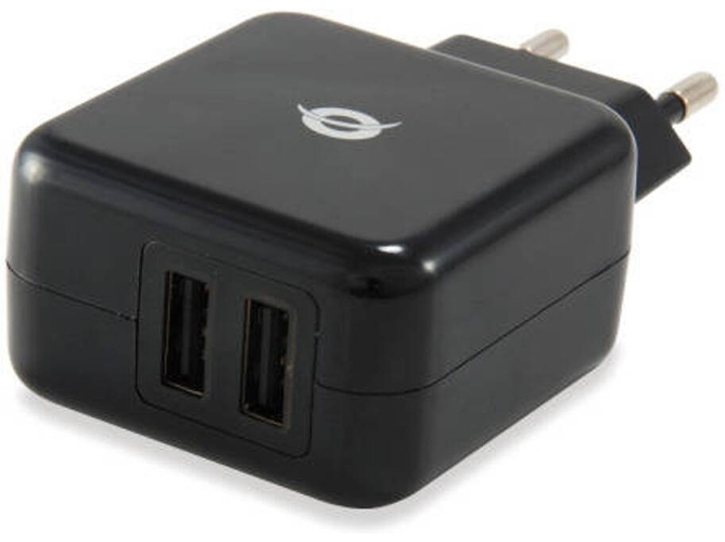 Cargador CONCEPTRONIC CUSBPWR2A (Universal - USB - 10.5W - Blanco)