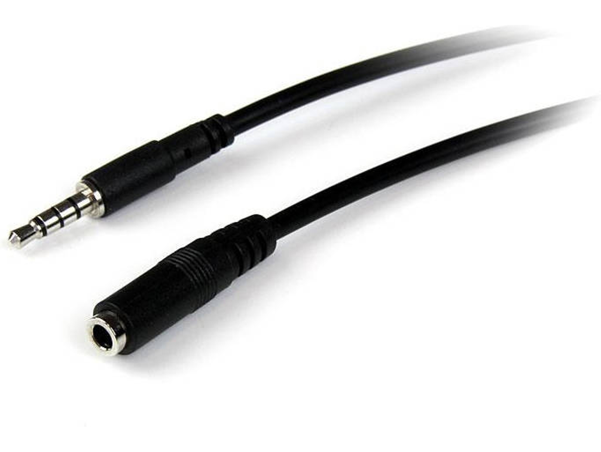 Cable Audio STARTECH (Jack 3.5 mm - 1 m - Negro)