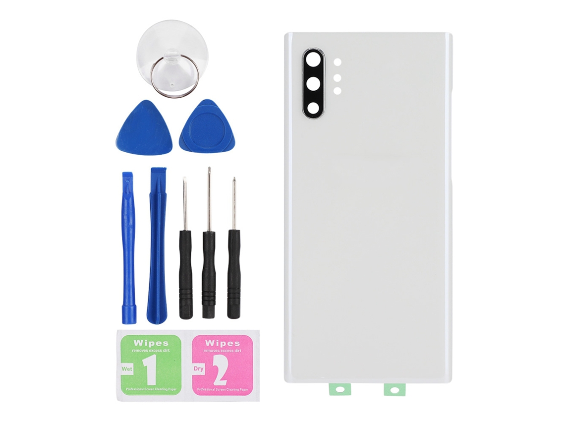 Tapa Trasera De Cristal Para Batería De Samsung Note10 Plus, Color Blanco Bw-smbch Not10+