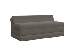 Sofá Cama Plegable Gris Claro 120 X 60 X 49 Cm Tela