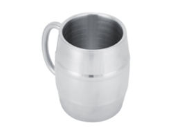 MEOIRUERY Taza de Acero Inoxidable para Hogar 420ml, Vaso de Doble Capa para Café, Cerveza y Vino