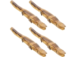 Cocodrilo de madera natural SFUSHOS
