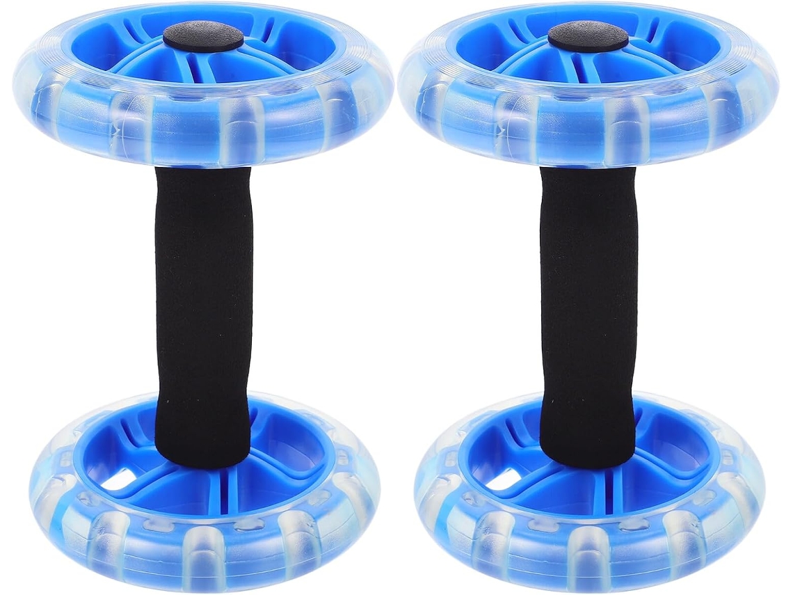 Rueda Abdominal De Doble Rueda Azul Equipo De Fitness Para