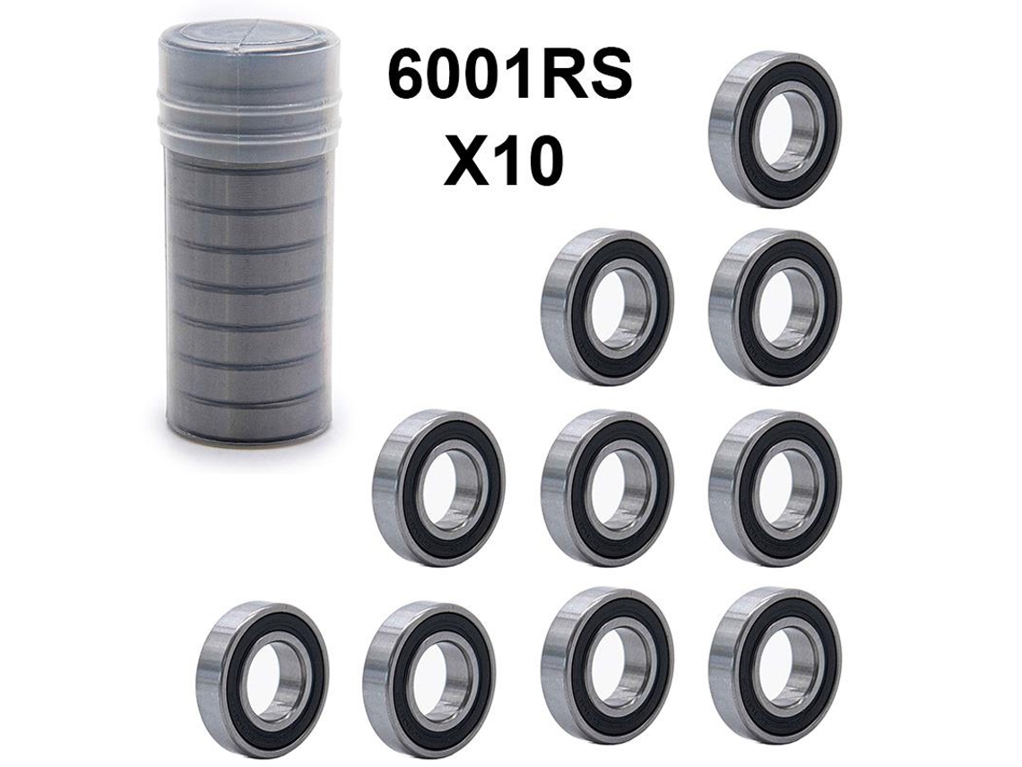 Rodamiento De Bolas 6001rs - 10uds