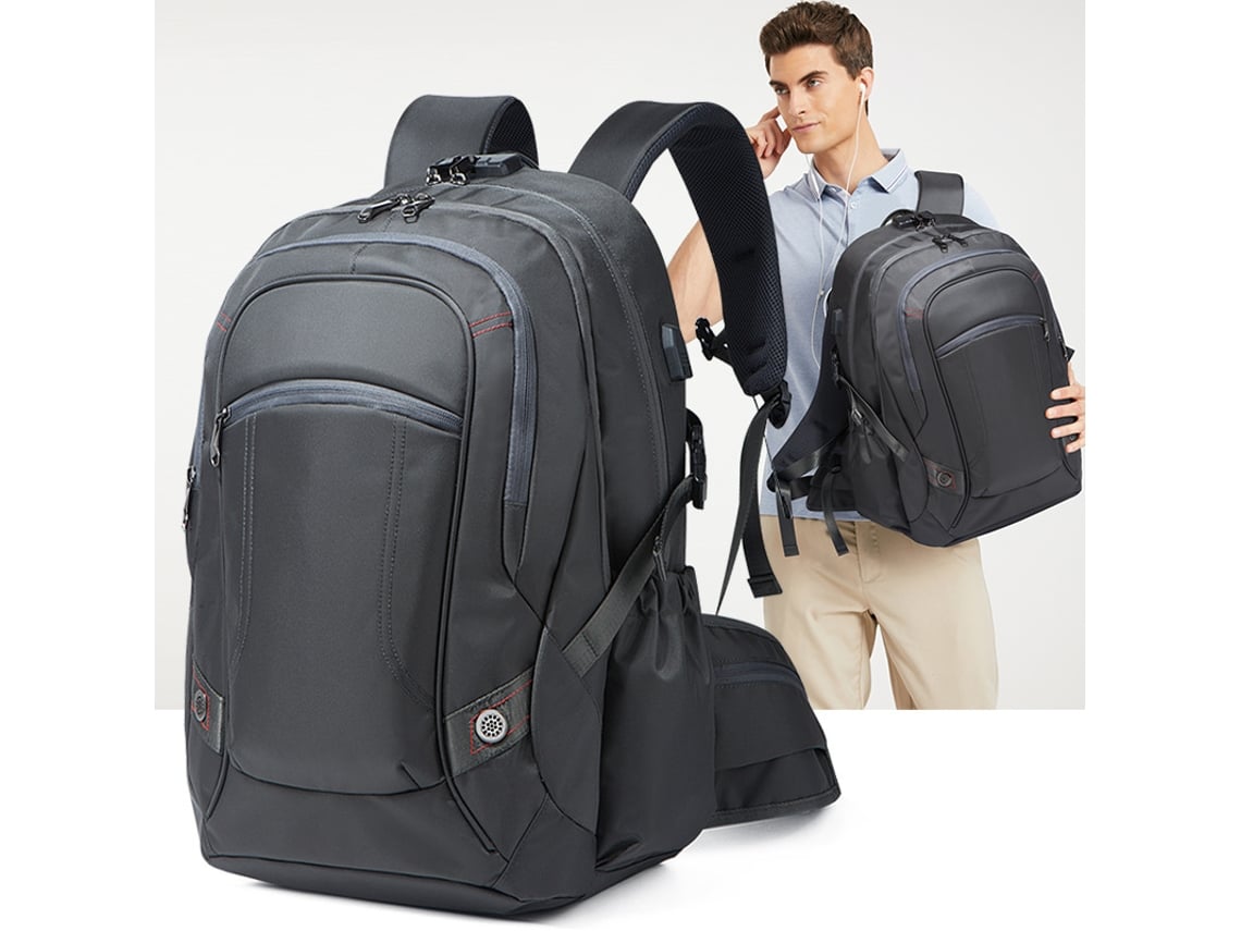 Mochila deportiva, ideal para senderismo, viajes al aire libre, impermeable, mochila de ocio - Negra
