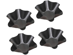 XYVONA Conjunto De 4 Tortilhas Crocantes, Aço Carbono Antiaderente, Seguro Para Alimentos, Perfeitas Para Criar Tigelas De Taco E Cascas De Salada Alternativ