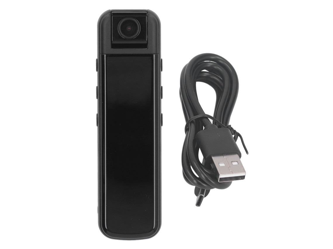 Minicámara Corporal Portátil 1080p Hd Con Visión Nocturna Y Detección De Movimiento Para Policía Y Seguridad.