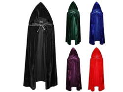 2026-capa De Muerte Con Capucha Larga Medieval Para Halloween Disfraz De Bruja Mago Unisex Vnl Capa Negra De 170 Cm