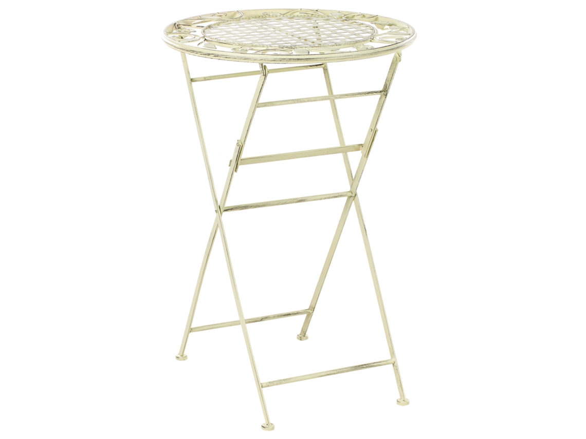 Mesa Plegable De Exterior Para Dos Beliani Bivio De Hierro Verde 60x60x89