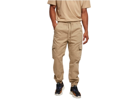 Pantalones de Chándal para Hombre URBAN CLASSICS (XXL - Algodón - Beige)