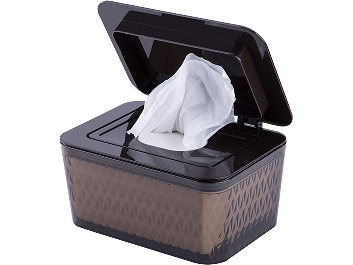 Caja Para Toallas Húmedas 2025 Con Tapa Sellada, Resistente Al Agua Y Al Polvo (marrón)