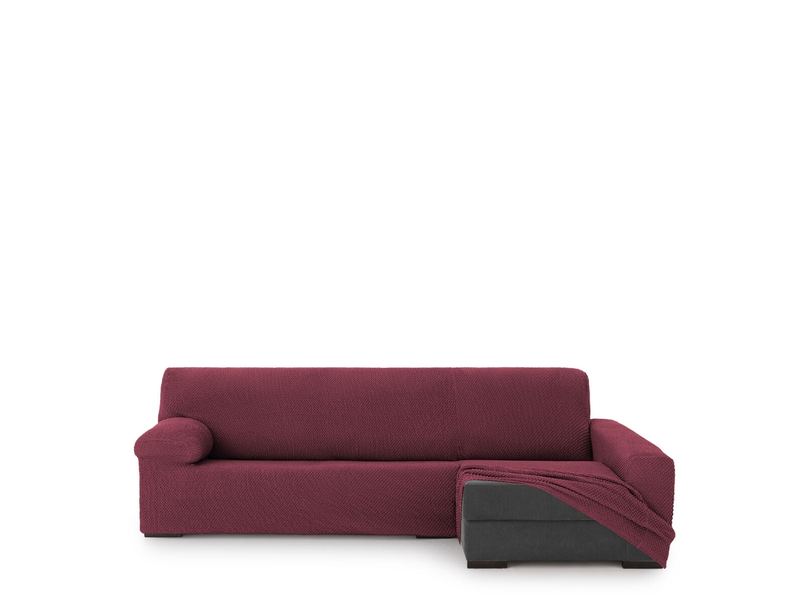 Funda para chaise longue de brazo largo derecho EYSA THOR Burdeos 170 x 110 x 310 cm
