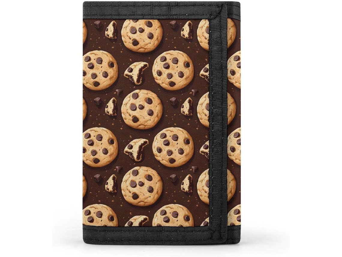 Cartera Compacta Poliéster Con Cremallera Para Hombre Diseño Estampado