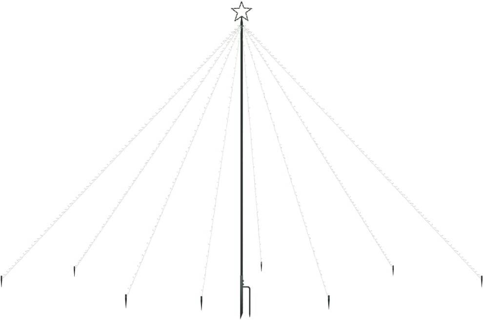 Luces de Navidad VIDAXL 576 Luces LED (Blanco frío - 360cm)