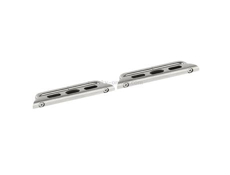 Conector de reloj inteligente para Apple Watch, hebilla de metal de 42mm con herramienta de destornillador (plateado), 2 uds.
