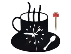 Reloj de pared Baok de estilo acrílico 3D moderno, con un diseño silencioso y sin marco, ideal para la cocina.