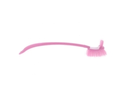 Cepillo de baño de doble cara con mango largo, ideal para limpiar baños y hogares Nostalgia88 (rosa)