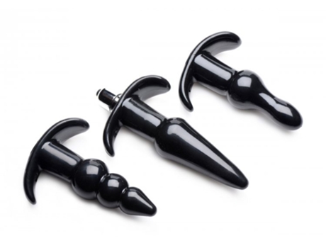 Plug anal Thrill Trio, conjunto de 3 Negro FRISKY
