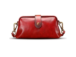 Bolso Médico De Tracción Retro Para Mujer, Estilo Vintage, Bandolera De Cuero, Gran Capacidad.