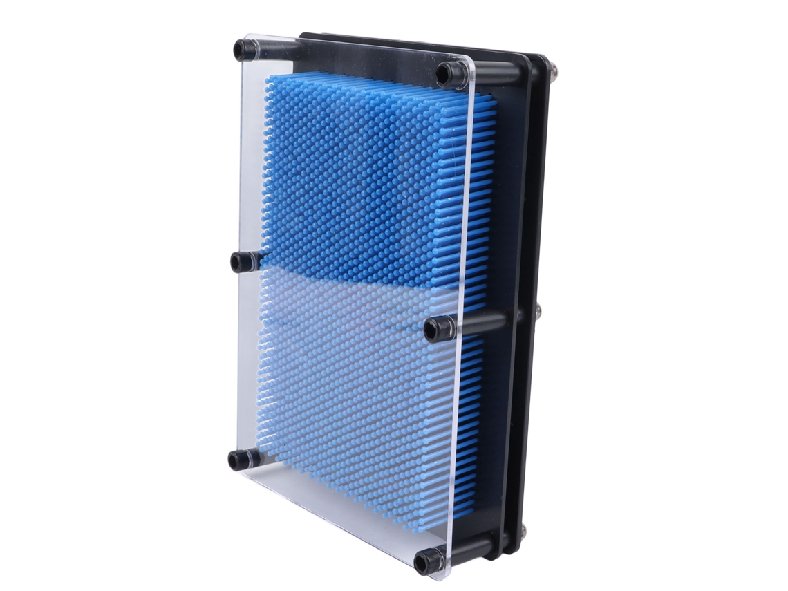 Brinquedo Placa Arte Pinos 3d Retangular Moldes Impressão Digital Para Crianças Azul Escuro L