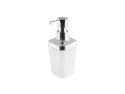 Juego de baño de 6 piezas con acabado cromado blanco