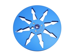 Carrete De Cinta Vacío De 1/4" (7 Pulgadas) Para Grabación De Sonido, 8 Orificios, Aleación De Aluminio Azul Para Revox