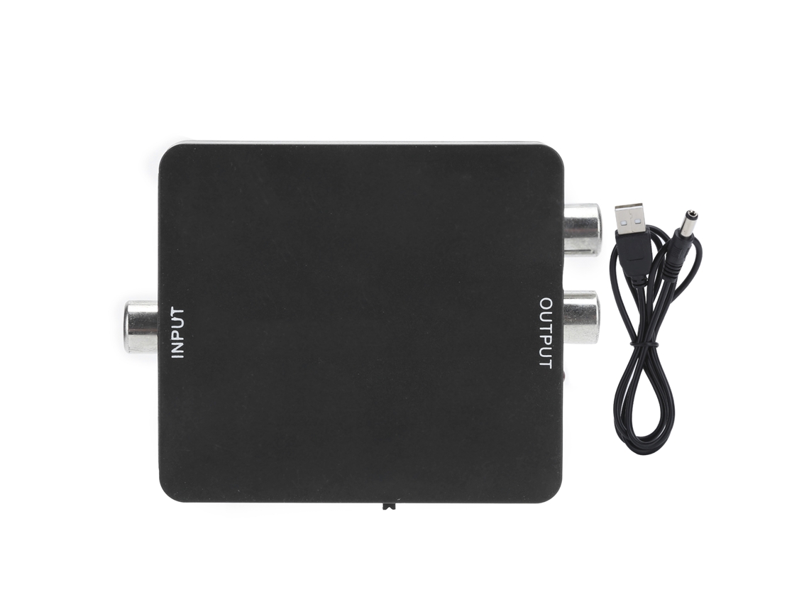 Decodificador De Audio Digital A Analógico Con Entrada Óptica/coaxial Y Salida Rca/l/r De 3,5 Mm.