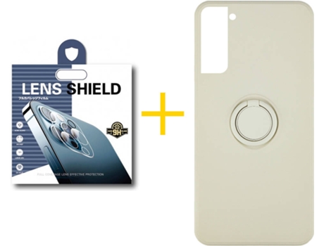 Carcasa + 1 Protector de Cámara para Samsung Galaxy S21 5G SKYHE Morado