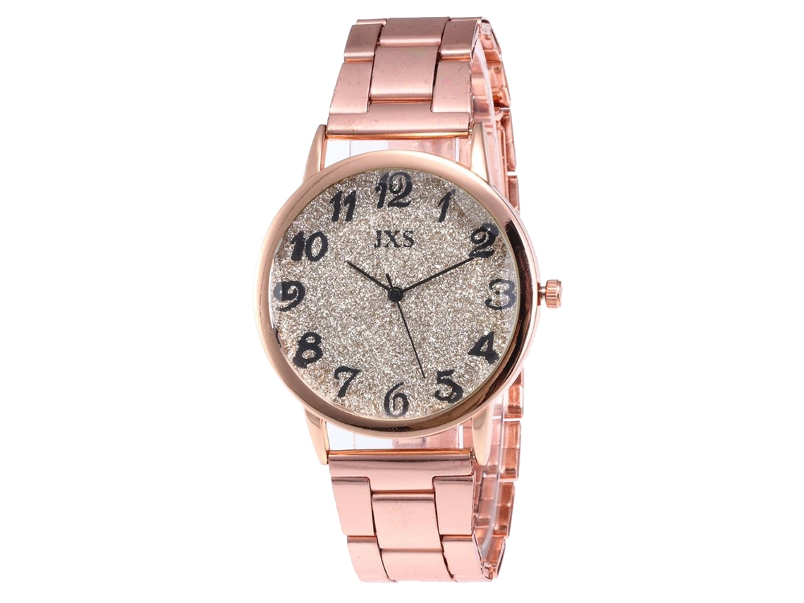 Reloj De Pulsera De Negocios Para Mujer En Oro Rosa Con Movimiento De Cuarzo J47