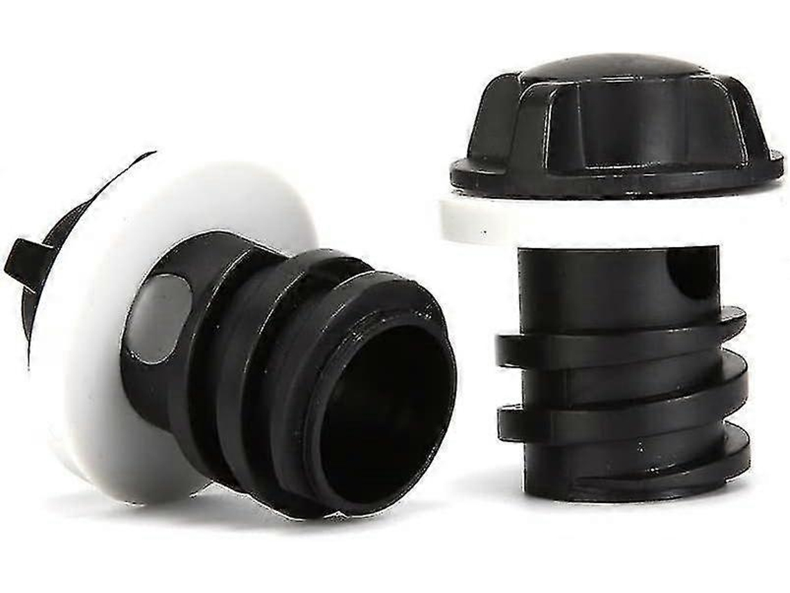 2 Tapones De Desagüe Para Nevera, Compatible Con Neveras Rtic/yeti, A Prueba De Fugas, Diseño Actualizado Negro