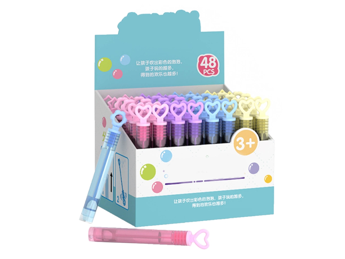 -set De 48 Varillas De Burbujas Para Niños, Juguete Lindo Y Portátil Para Fiestas Y Actividades Al Aire Libre