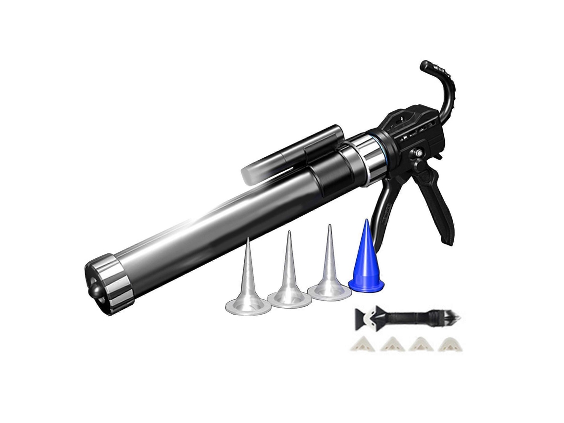 Dispensador de adhesivo de aluminio Rosewell para pistolas de silicona para una aplicación precisa en artesanía y construcción.