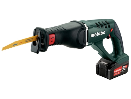 METABO ASE 18 LTX Sierra de sable de batería/18V 2x Ion de litio; Cargador ASC 55; Maletín profesional