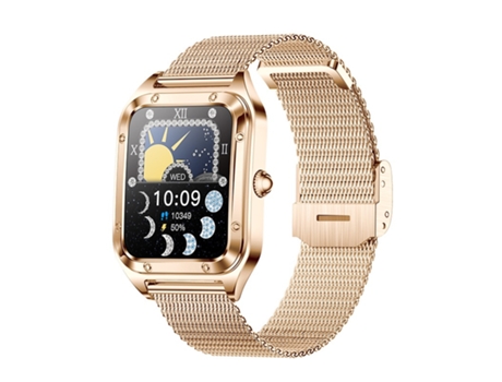 Reloj Inteligente (Responder/Llamar) Pantalla Táctil de 1.6 Pulgadas para Android iPhone, Rastreador de Fitness Impermeable con Monitor de Ritmo CH...