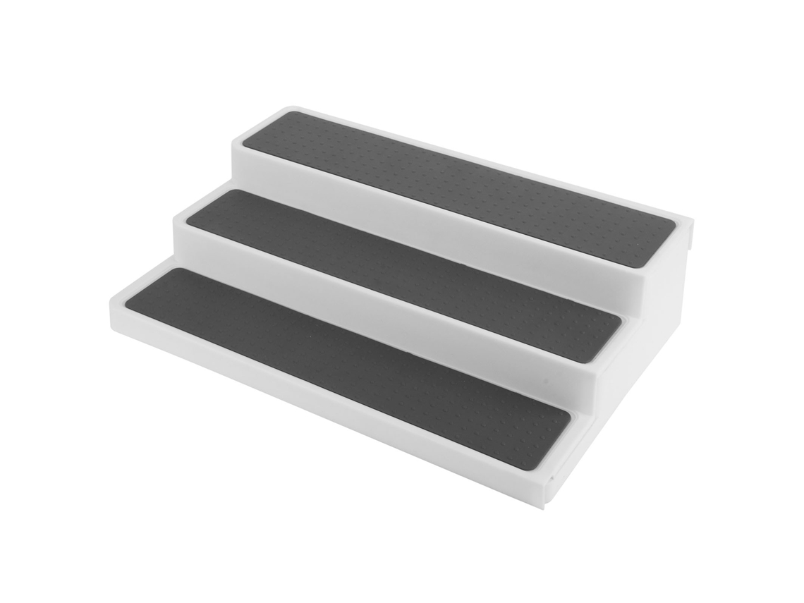Estante Extensible De 3 Niveles Para Especias, Ideal Para Armarios Y Encimeras De Cocina.