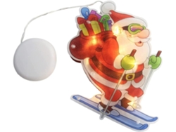 Omni-lámpara De Papá Noel Con Ventosa Led, Luz De Cadena Para Decoración De Ventanas Navideñas
