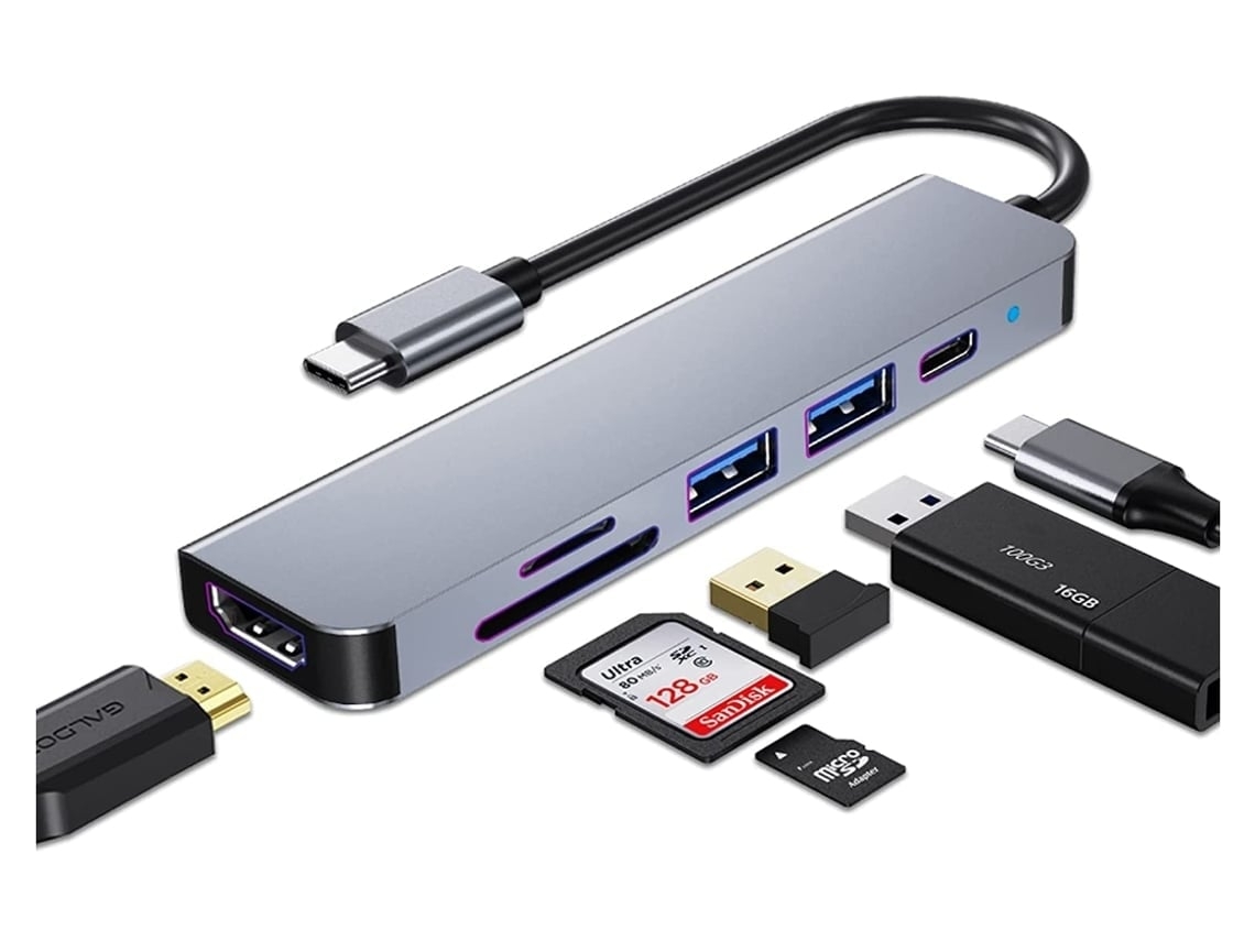 Concentrador Usb-c Multipuerto Compatible Con Estaciones De Trabajo Macbook