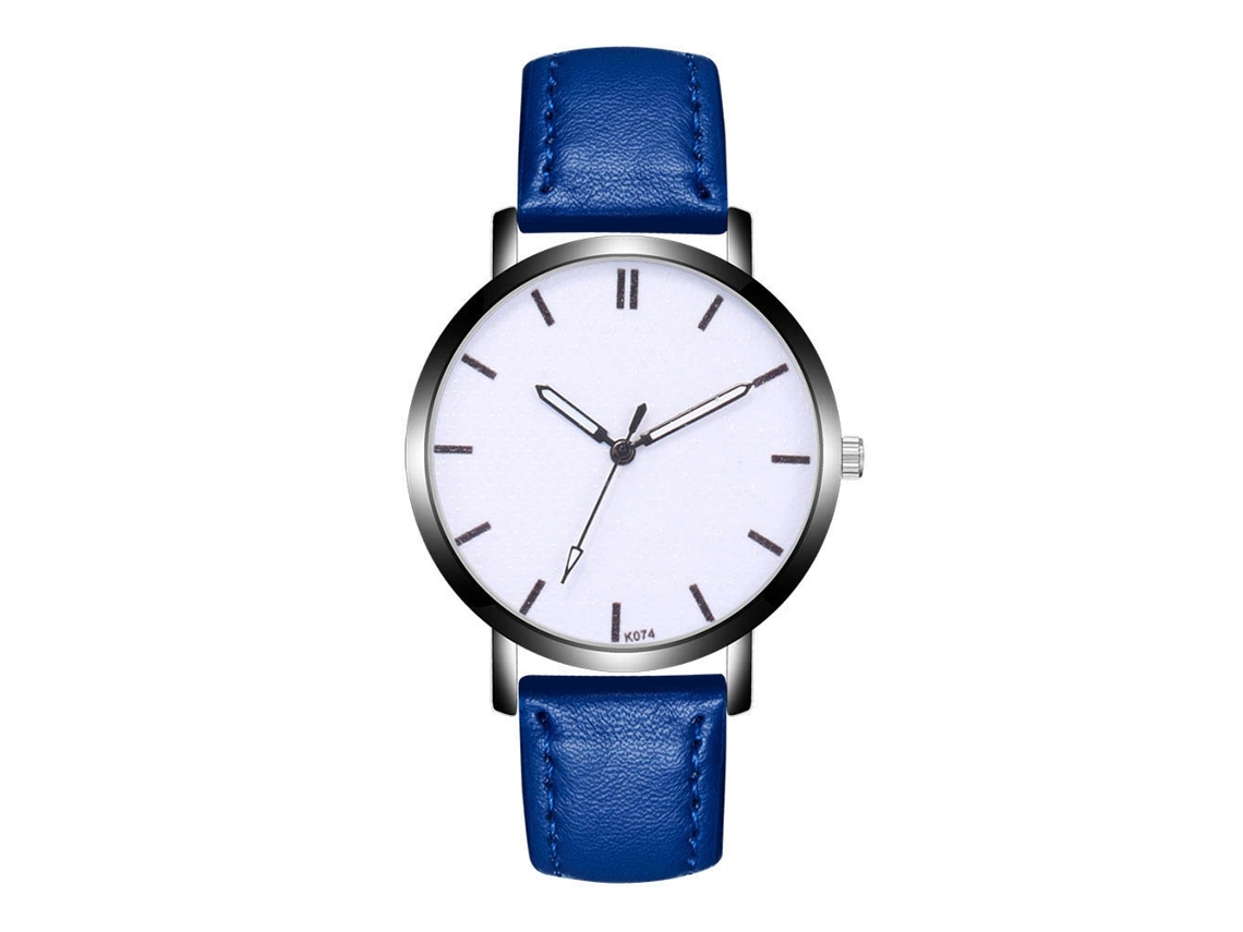 Reloj De Pulsera Analógico De Cuarzo Para Hombre, Aleación, Diseño Casual De Lujo, Azul Real.