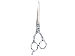 Tijeras De Peluquería Y Barbería De Aluminio Con Diseño De Mármol, Ergonómicas, Color Gris.