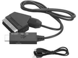 Adaptador Convertidor Compatible Con Scart 1080p Para Proyector De Tv De Ordenador