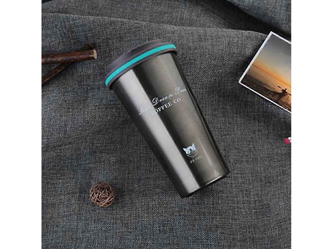 Taza de café portátil de acero inoxidable de 500 ml, regalo creativo, termo de oficina, Ly Ebike