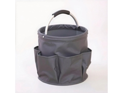 Cesta de almacenamiento plegable y portátil para camping, picnics y organización de herramientas (abierta/gris) Czhhmart