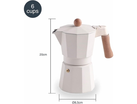 LACOR Trento Cafetera Espresso 6 Tazas