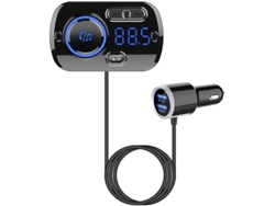 Adaptador Carro Bluetooth Yizhood Bc49bq Dual Usb Qc3.0 Negro