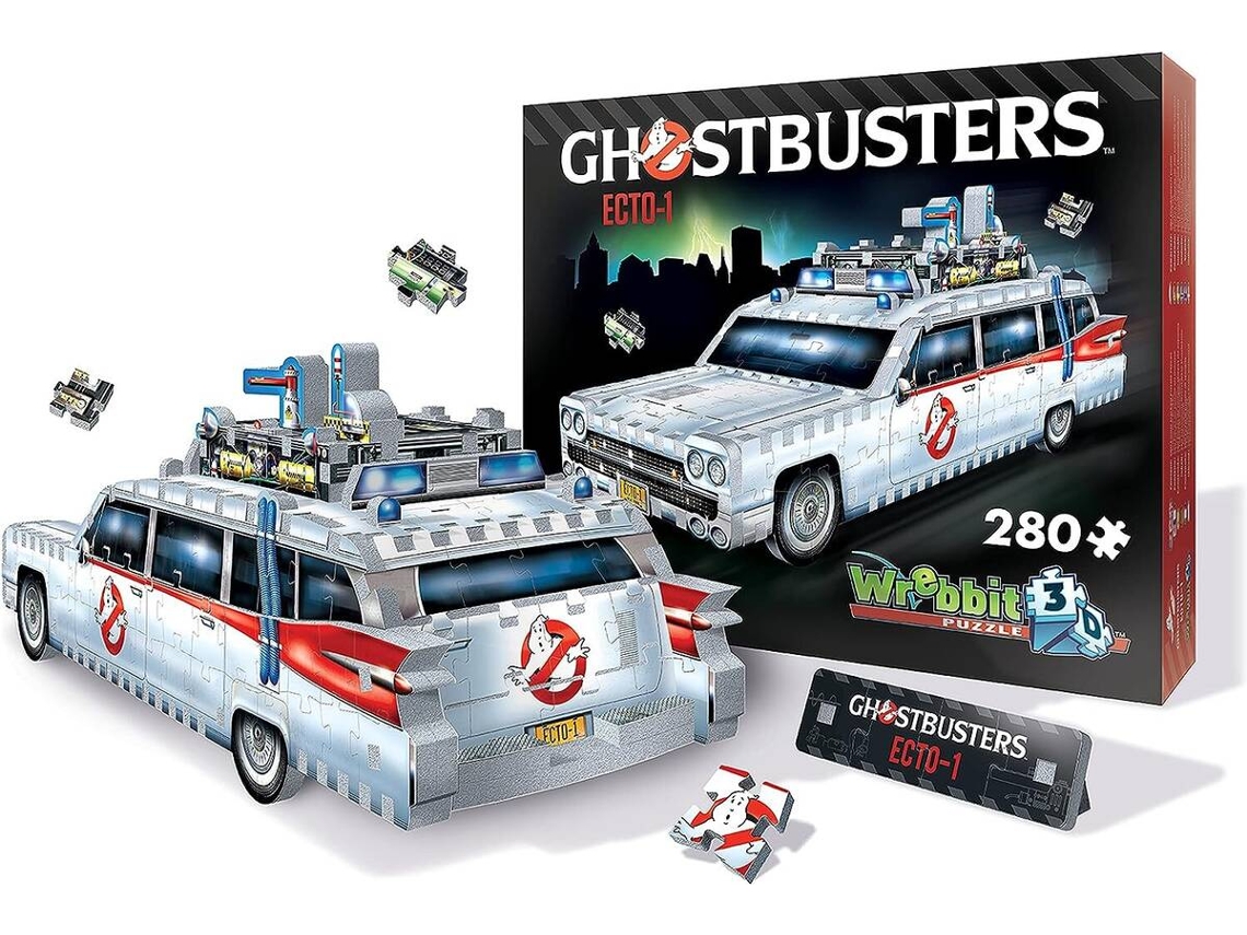 Puzzle 3D WREBBIT 3D ECTO-1 Cazafantasmas (Edad Minima: 6 anos - 280 Piezas)