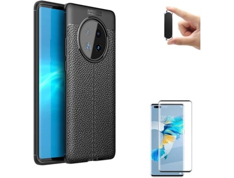 Funda, Protector y Soporte para Huawei Mate 40 Pro PHONESHIELD Rugged Leather Negro