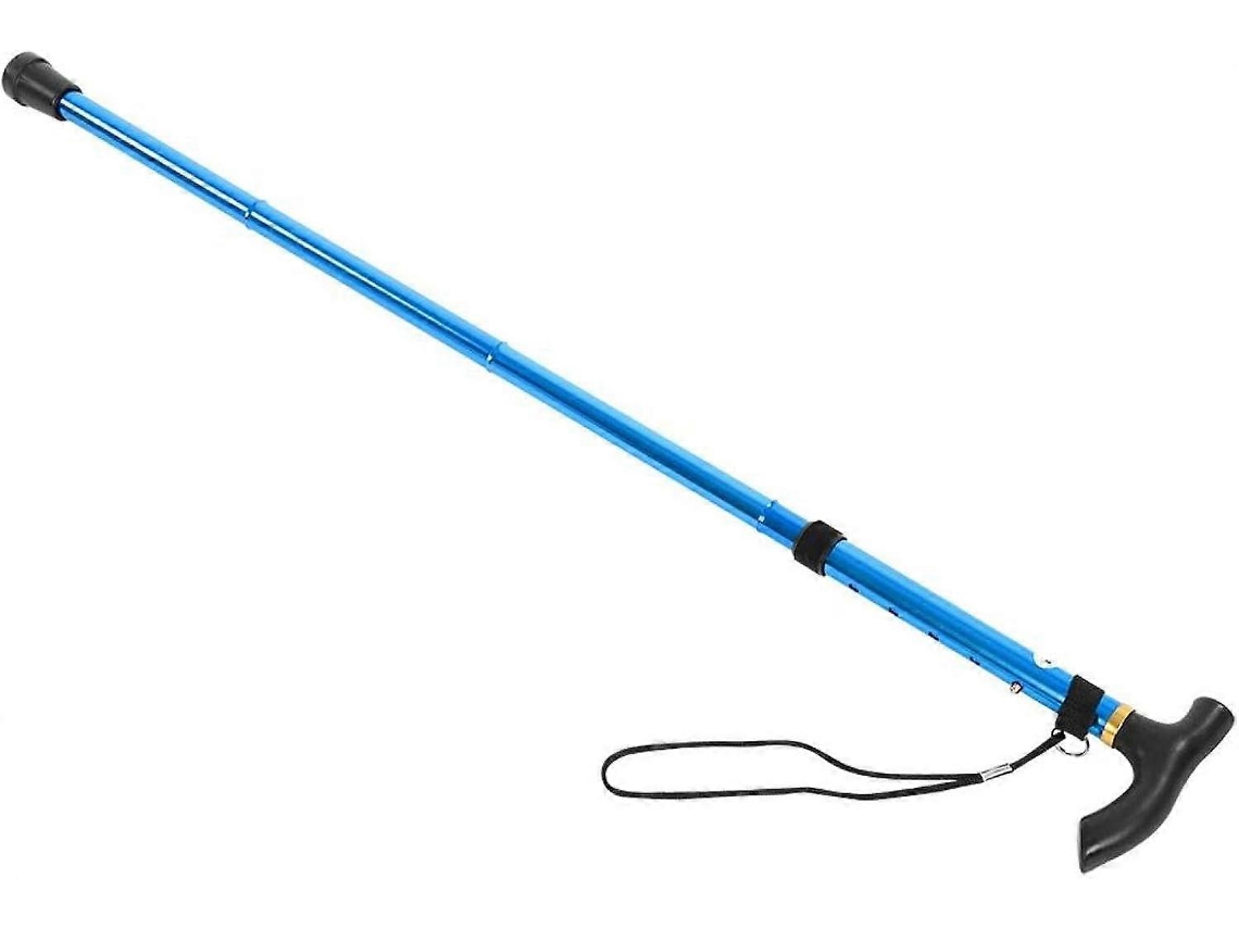 Bastón plegable ajustable, duradero y ligero, ideal para acampar y hacer senderismo, para hombres y mujeres.